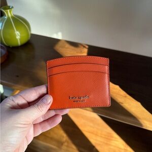 Kate Spade Orange Card Holder